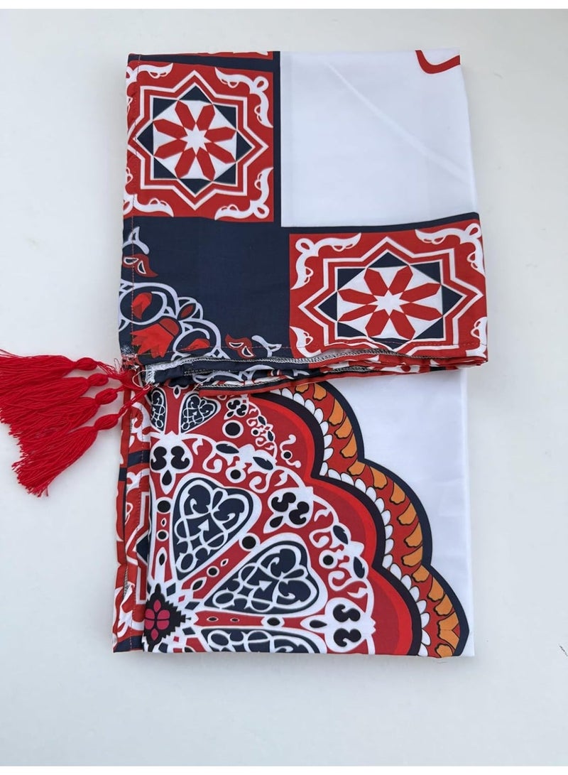 مفرش ترابيزة بتصميم خيامية لديكور رمضان، مقاس 125×160 سم - Image 2